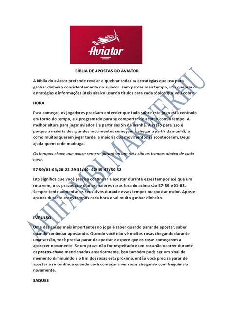 livro de aviator pdf|Biblia de Apostas Do Aviator .